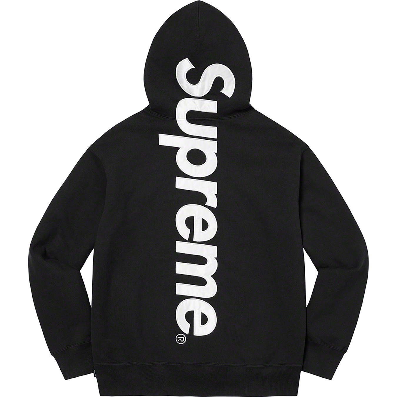 Satin Appliqué Hooded Sweatshirt view 8